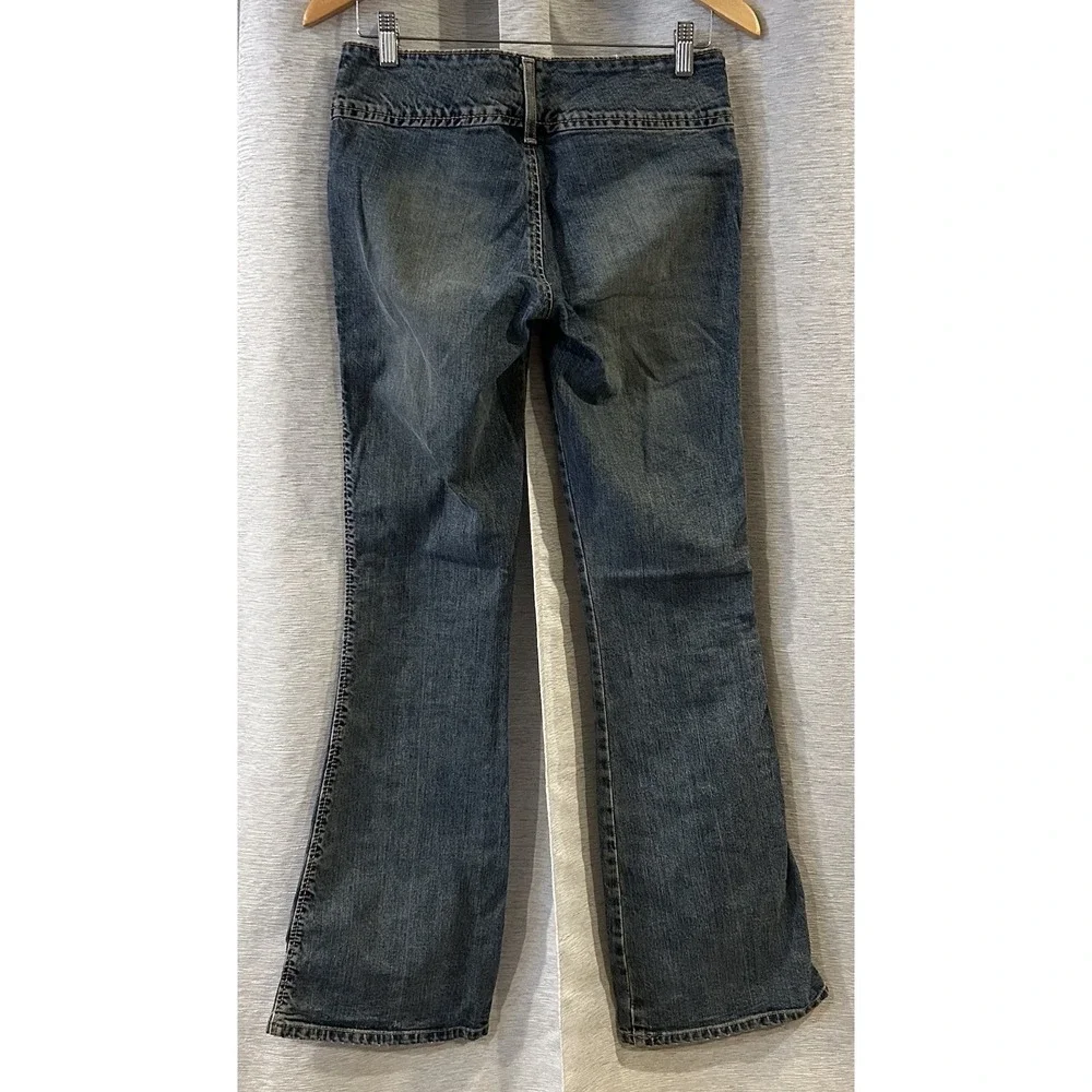 VTG Silver Bell Bottom‎ Jeans Womens 28 Blue Faded Denim Low Rise Canada
